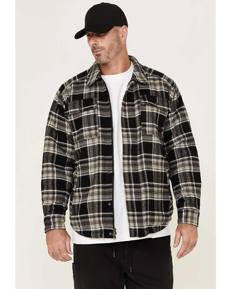 Thorogood Men's Merrill Heavyweight Plaid Print Berber Lined Shirt Jacket