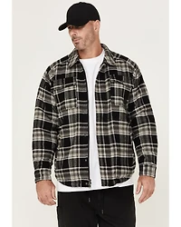 Thorogood Men's Merrill Heavyweight Plaid Print Berber Lined Shirt Jacket