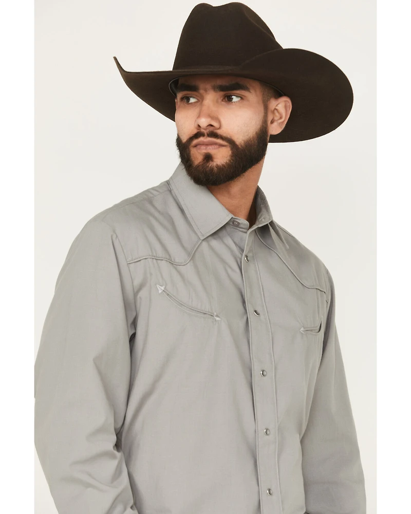 Roper Men's Desert Embroidered Long Sleeve Snap Stretch Western Shirt