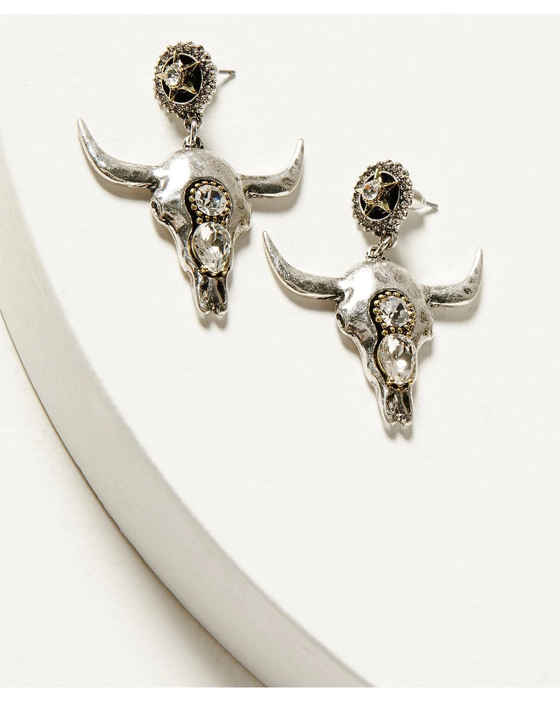 Idyllwind Women's Bexley Steer Head Earrings