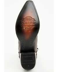 Corral Men's Exotic Python Studded Short Western Boots - Snip Toe
