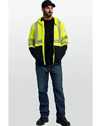Ariat Men's FR Hi-Vis Full Zip Work Hooded Jacket