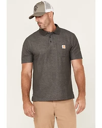 Carhartt Men's Loose Fit Midweight Short Sleeve Button-Down Polo Shirt