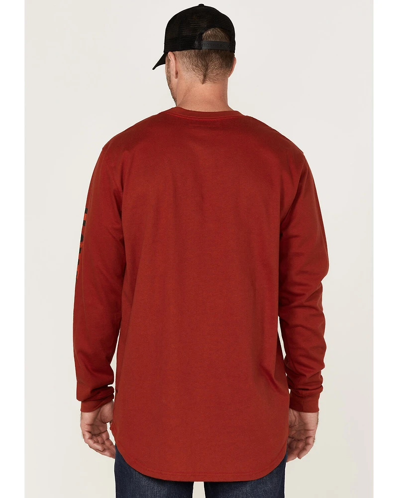 Hawx Men's FR Flame Graphic Long Sleeve Work T-Shirt