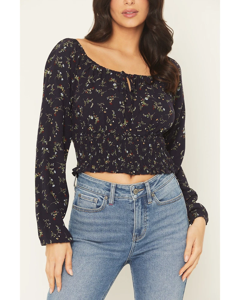 Idyllwind Women's Turner Ditsy Floral Print Long Sleeve Top