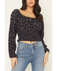 Idyllwind Women's Turner Ditsy Floral Print Long Sleeve Top