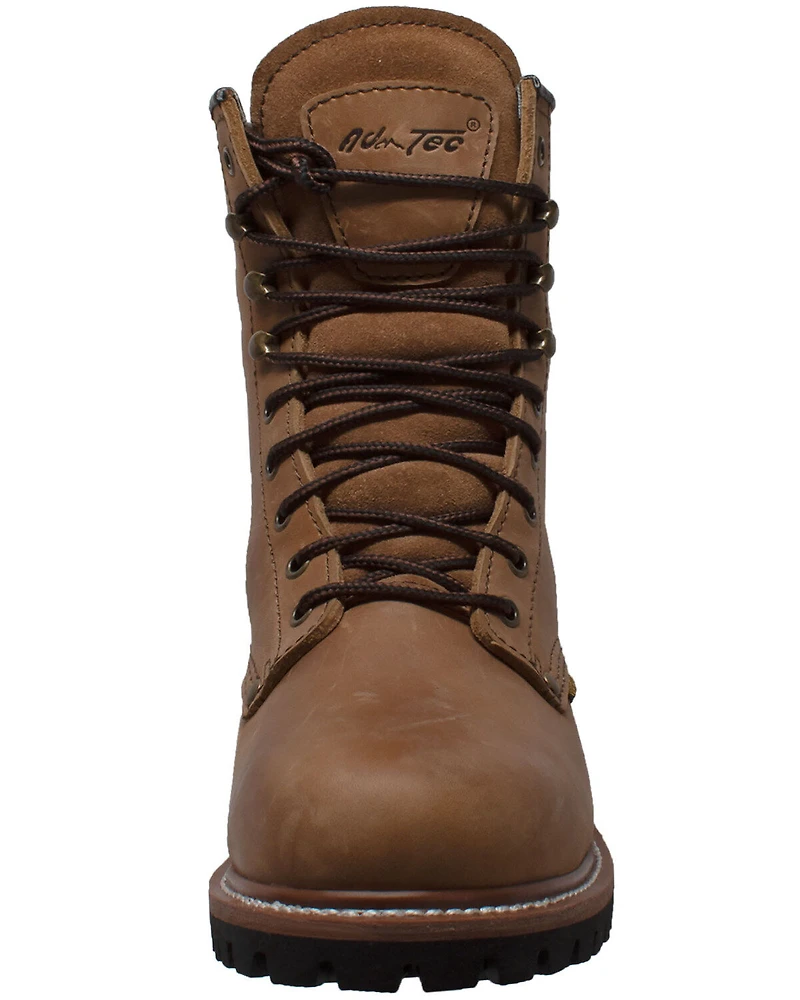Ad Tec Men's 9" Waterproof Logger Work Boots - Soft Toe