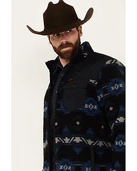 Wrangler Men's Mixed Sherpa Zip Jacket