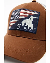 Cody James Men's Patriotic Bucking Bronco Ball Cap