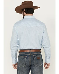 Wrangler Men's 20x Geo Print Long Sleeve Snap Stretch Western Shirt