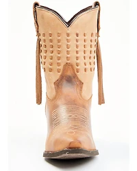 Laredo Women's Brown Fringe Western Performance Boots - Snip Toe
