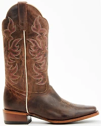 Shyanne Women's Cassidy Spice Combo Leather Western Boots - Square Toe