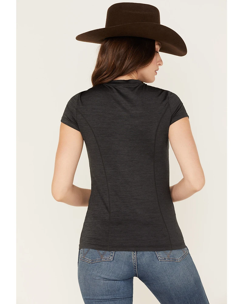 RANK 45® Women's Solid Short Sleeve Performance Tee