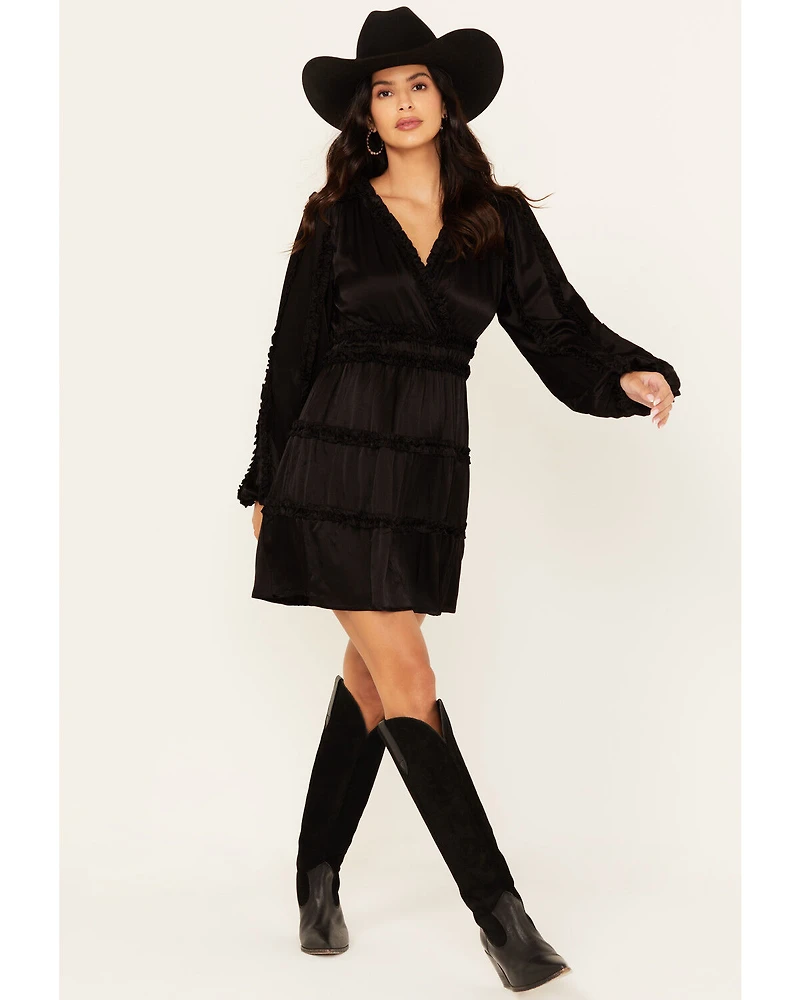 Shyanne Women's Long Sleeve Ruffle Mini Dress