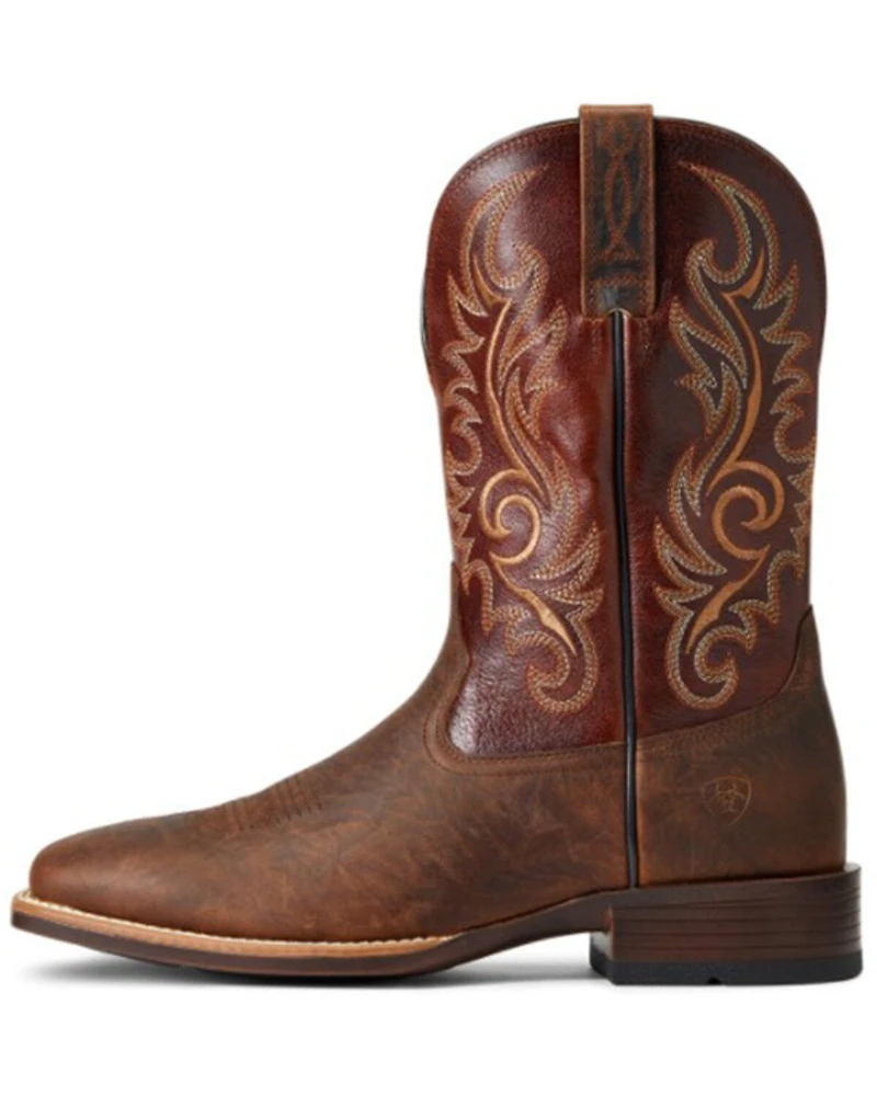 Ariat Men's Bar Top Barrel Lasco Ultra Performance Western Boot - Broad Square Toe