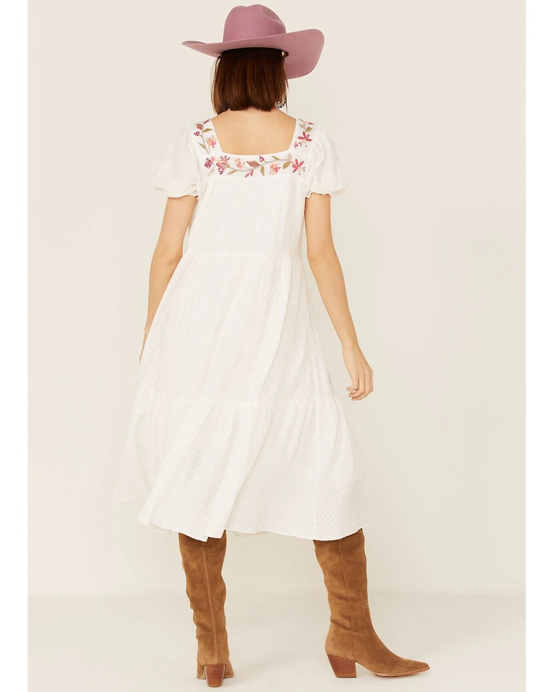 Johnny Was Women's Viviana Embroidered Midi Dress
