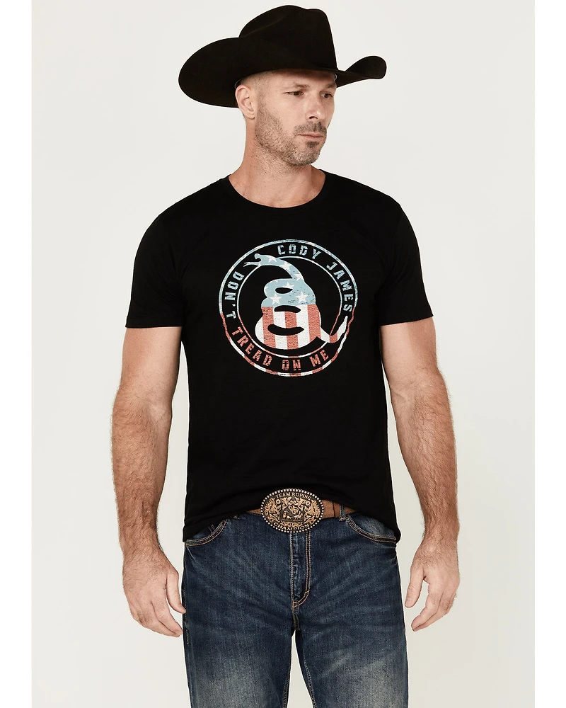 Cody James Men's Snake Circle Short Sleeve Graphic T-Shirt
