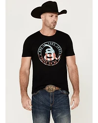 Cody James Men's Snake Circle Short Sleeve Graphic T-Shirt
