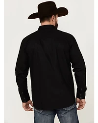 Moonshine Spirit Men's Embroidered Long Sleeve Snap Western Shirt