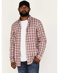 Cody James Men's Montana Plaid Print Long Sleeve Button Down Shirt