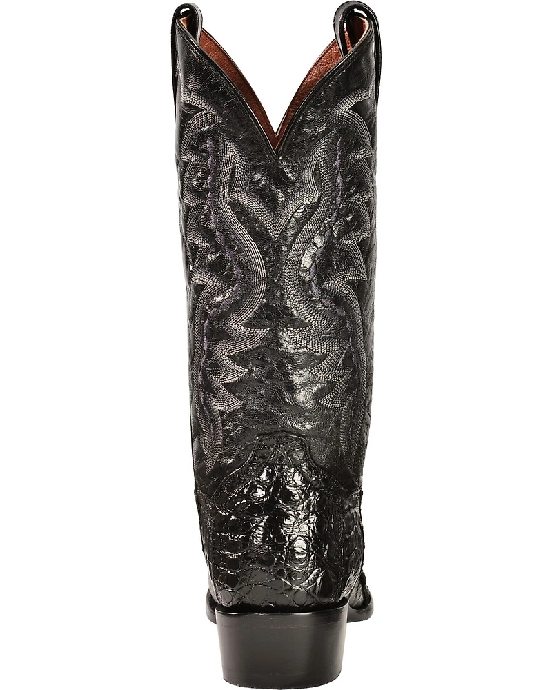 Dan Post Men's Flank Exotic Caiman Western Boots - Round Toe