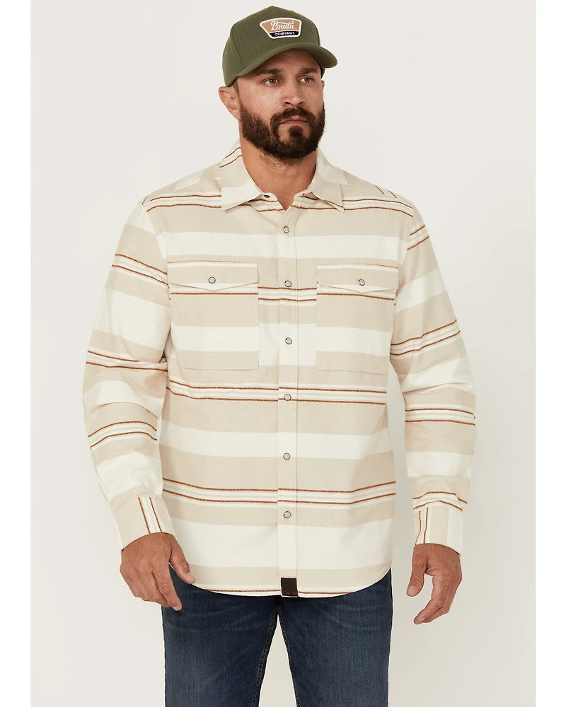 Dakota Grizzly Men's Shane Striped Long Sleeve Snap Western Shirt