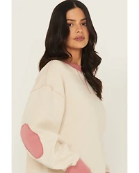 Cleo + Wolf Women's Colorblock Fleece Sweatshirt