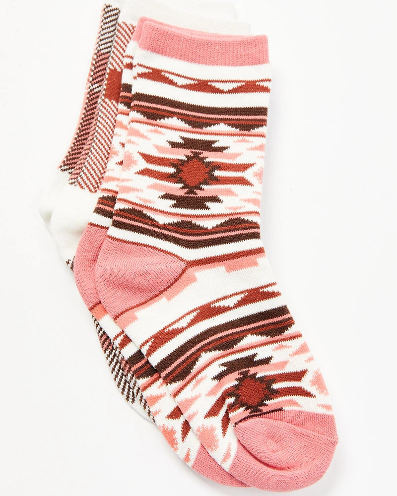 Shyanne Girls' 2-Pack Novelty Crew Socks