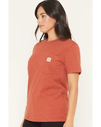 Carhartt Women's Loose Fit Heavyweight Short Sleeve Pocket Work Tee