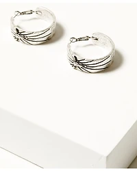 Idyllwind Women's Austin Steer Head Hoop Earrings