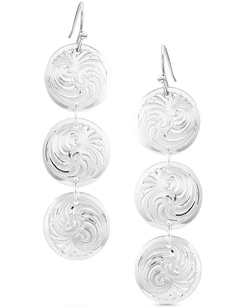 Montana Silversmiths Women's Triple Concho Dangle Earrings