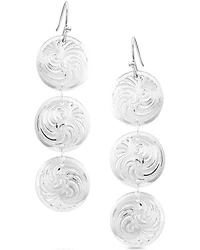 Montana Silversmiths Women's Triple Concho Dangle Earrings