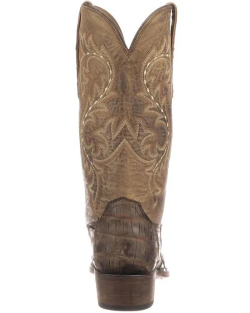 Lucchese Men's Handmade Burke Alligator Western Boots - Square Toe