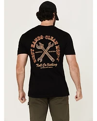Troll Co Men's Retro Knuckle Buster Short Sleeve Graphic T-Shirt