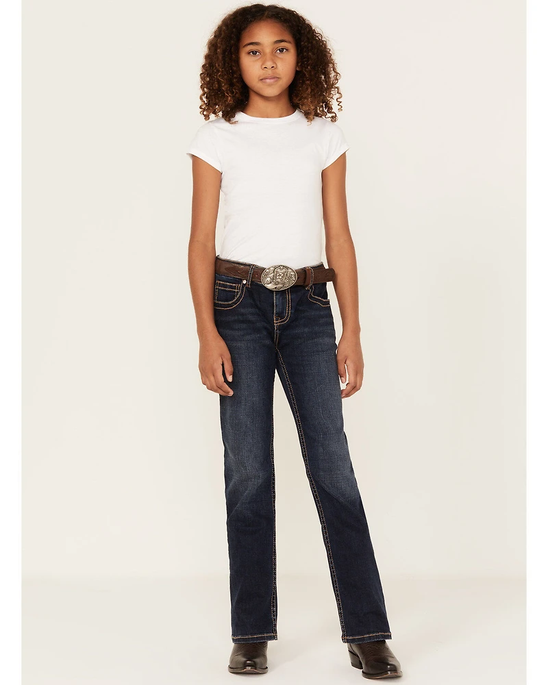 Shyanne Girls' Medium Wash Bootcut Riding Jeans