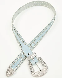 Shyanne Women's Denim Embellished Bling Belt