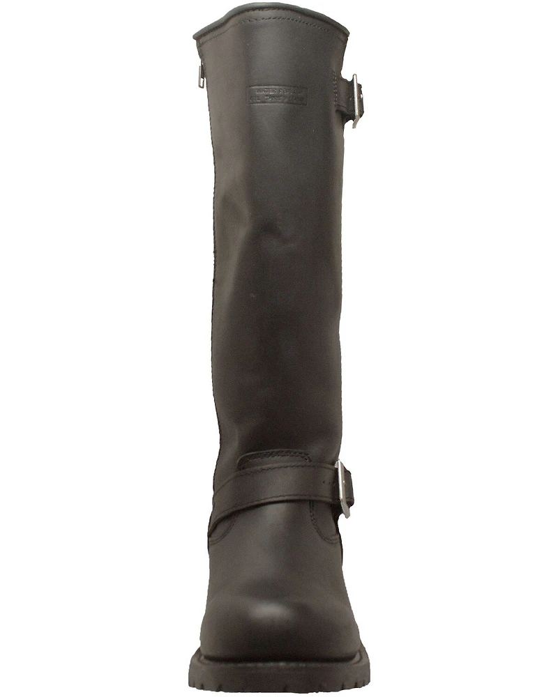Ad Tec Men's Engineer Biker Boots - Round Toe