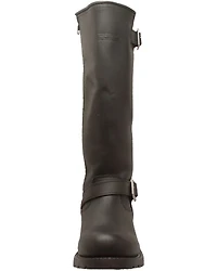 Ad Tec Men's Engineer Biker Boots - Round Toe