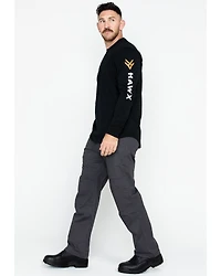 Hawx Men's Logo Crew Long Sleeve Work T-Shirt - Tall