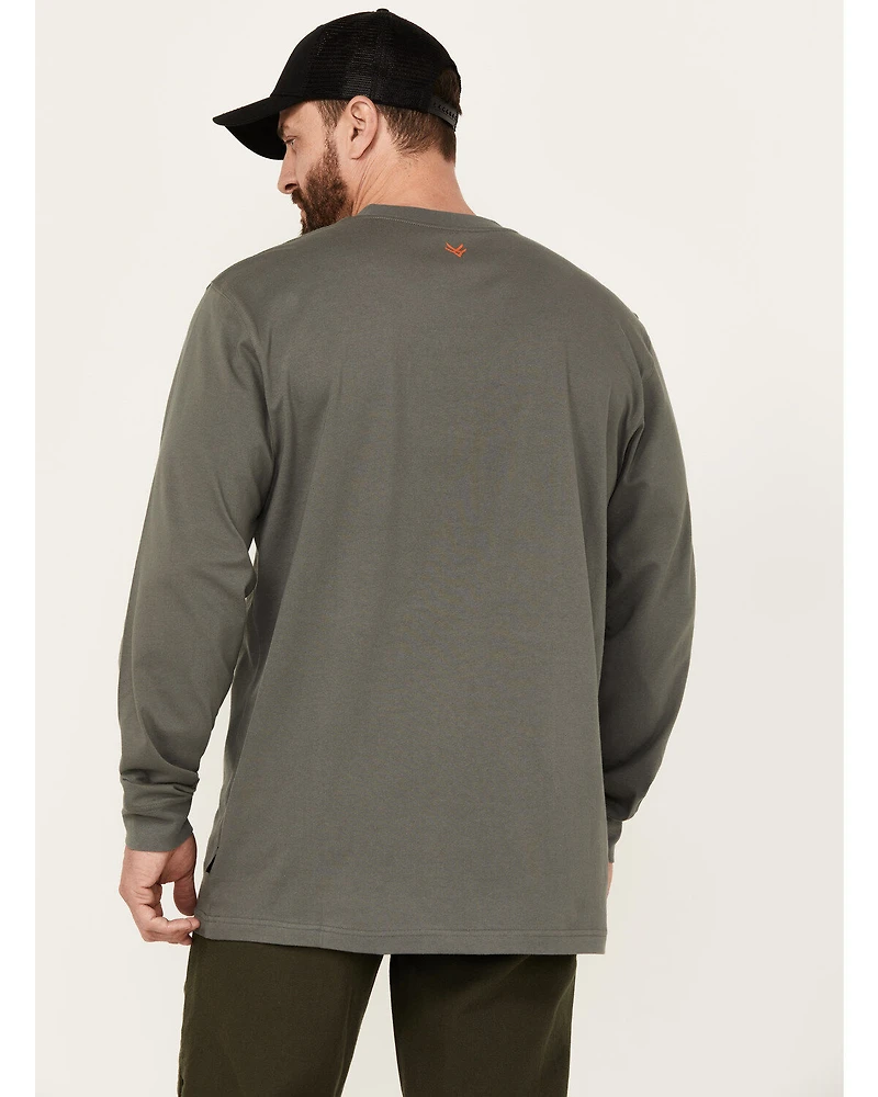 Hawx Men's Long Sleeve Graphic Work T-Shirt