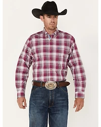 Ariat Men's Fosco Pro Stretch Plaid Button Down Western Shirt