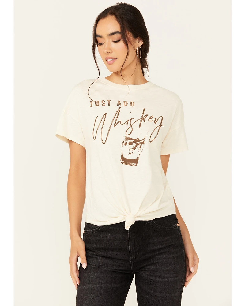 Shyanne Women's Just Add Whiskey Graphic Short Sleeve Tee