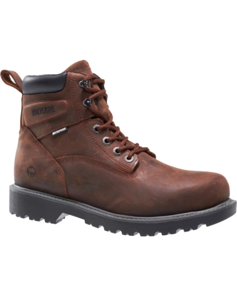 Wolverine Men's Floorhand Waterproof 6" Work Boots - Soft Toe