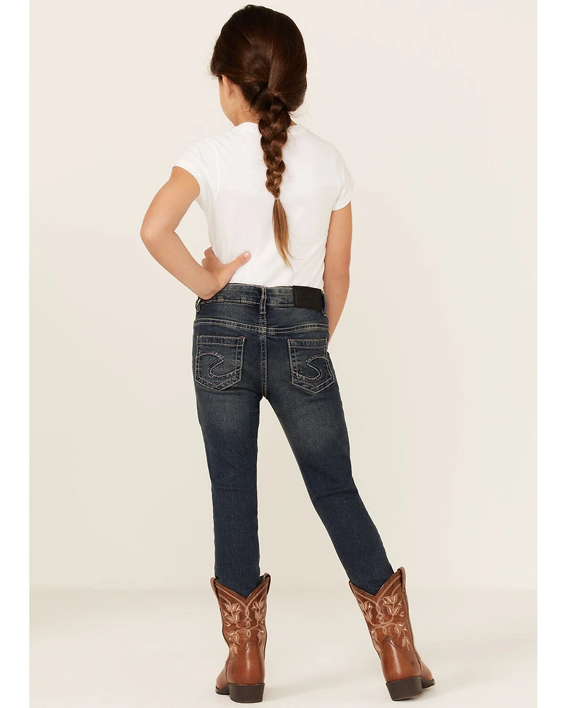 Silver Little Girls' Tammy Dark Wash Bootcut Jeans