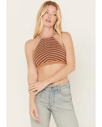 Fornia Women's Stripe Halter Bralette