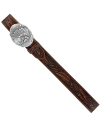 Tony Lama Men's Tan Feather Tooled Western Belt