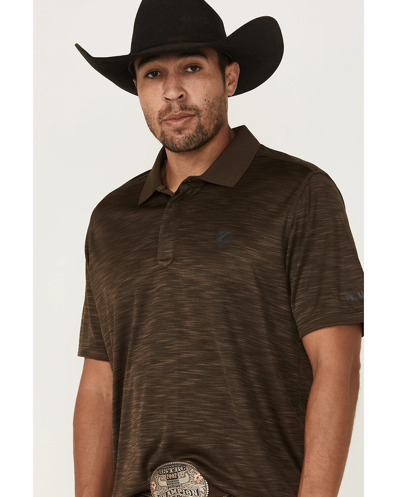 RANK 45® Men's Heeler Short Sleeve Button-Down Polo Shirt