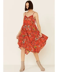 Molly Bracken Women's Floral Print Hanky Mini Dress