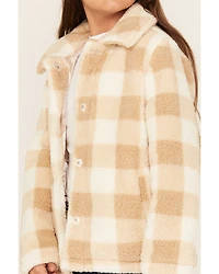 Urban Republic Girls' Plaid Print Shacket