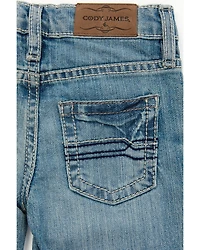 Cody James Boys' Hamshackle Wash Relaxed Bootcut Stretch Denim Jeans